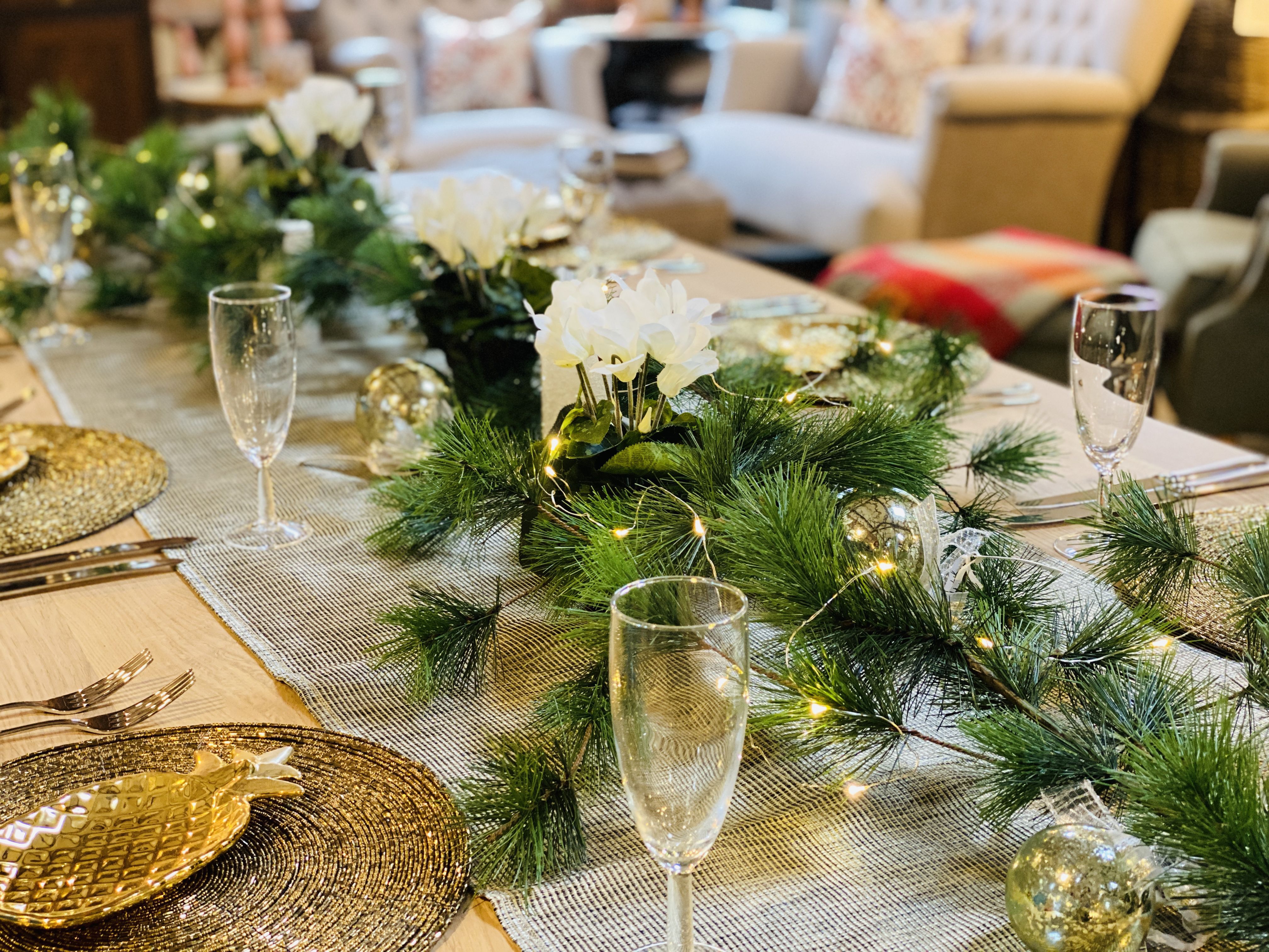 Christmas tablescape